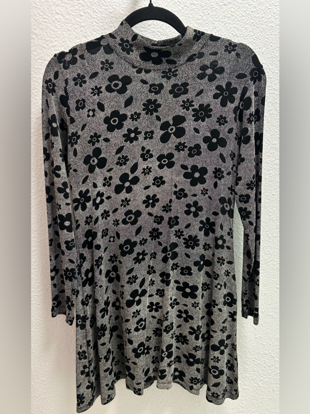 Weston Wear Black and White Floral Print Dress